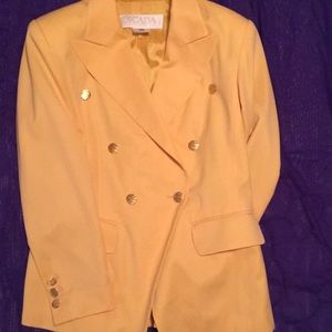 ESCADA Gold Yellow Double Breasted Jacket